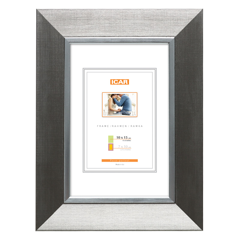 Ramka z tworzywa MIX E 3 srebrny